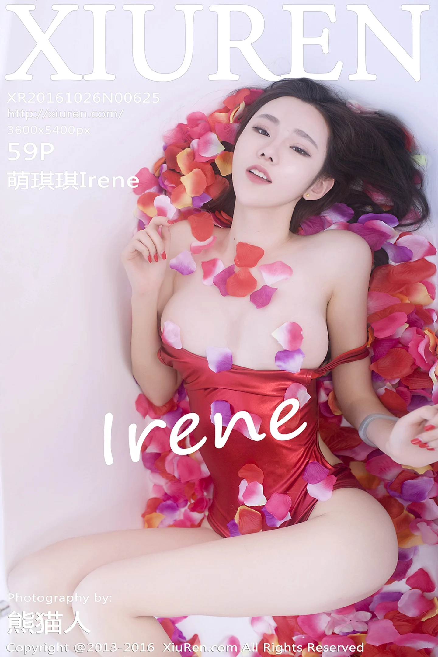 [XiuRen秀人网]No.625_嫩模萌琪琪Irene高叉猩红色连体比基尼半脱秀豪乳诱惑写真59P-秀人网 - XiuRen.Space